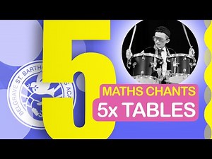5 Times Table (in the style of 'We Will Rock You') | Multiplication | Maths Chants