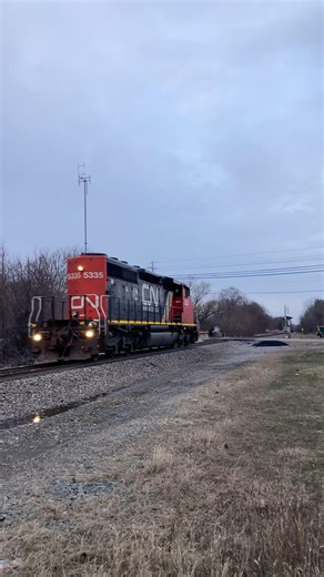 Solo CN SD40-2 #locomotive running long hood forward