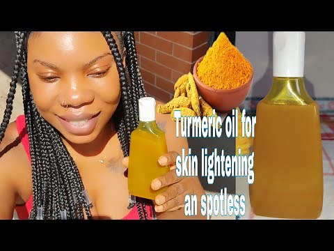 HOW TO MAKE TURMERIC Oil FOR SKIN LIGHTENING AND REPAIR BLEACHED SKIN/ CLEAR ACNE ECZEMA PIMPLE