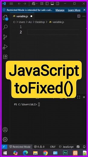 How to set two digit after decimal point in JavaScript #javascripttutorial #multicaretechnical
