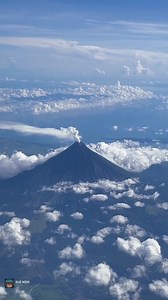 MAJESTIC MAYON FROM THE SKIES! ⛰ An aerial video of Mount Mayon, the world's most perfect volcanic cone, was captured on Sunday. Uploader Cyril Denofra filmed the view using his phone while aboard his flight from Siargao going back to Manila. Denofra said he got curious about why the passenger in front of him was continuously taking photos through the window. Lo and behold, it was the majestic view of Mount Mayon seen from the skies of Bicol. "We were amazed and stunned kasi sa dami na naming ti