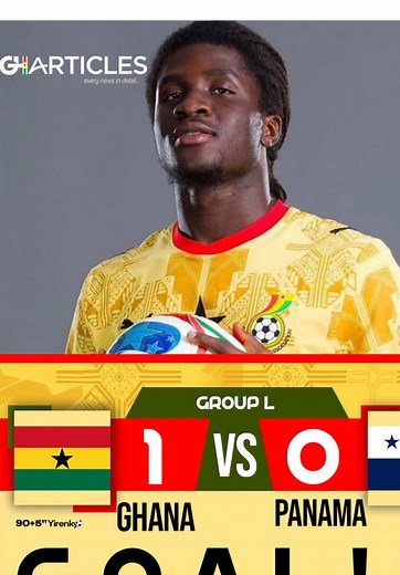 Ghana 1-0 Panama: Caleb Yirenkyi 95' Winner — Match Highlights