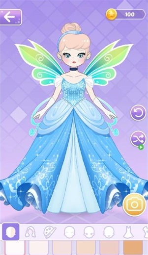 make the Disney Princess Cinderella 💎 #games #youtubeshorts