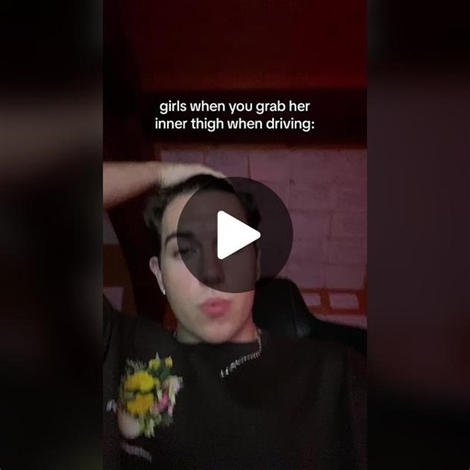 The Intimate Act of Grabbing Her Thigh While Driving