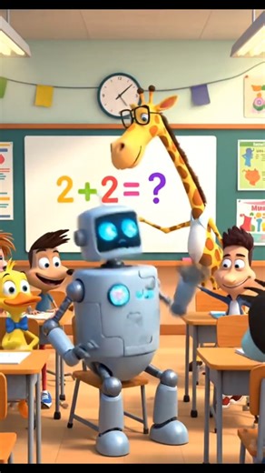 Cartoon Robot in School 🤖😂 | Funniest Classroom Moments