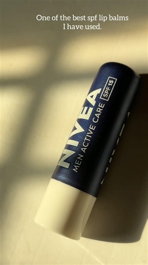 Best Affordable SPF Lip Balm? | Nivea Men SPF 15 Lip Balm Review👀