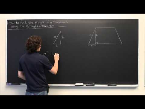 The Height of a Trapezoid With the Pythagorean Theorem