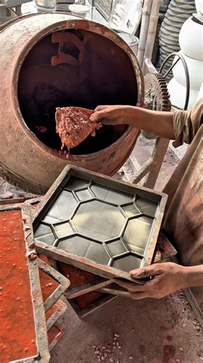 How Octagon Design Concrete Paver Blocks Are Made | Amazing Tile Manufacturing Process
