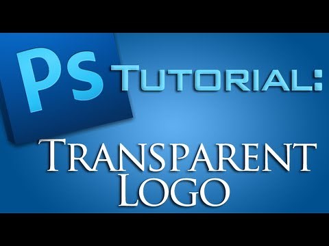 How to make a Logo TRANSPARENT with Photoshop CS5! [Watermark]