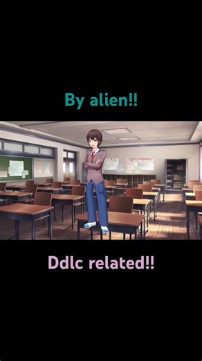 Yes I did this on google slides- #ddlc #edit #slides #aliens #fypシ #fyp