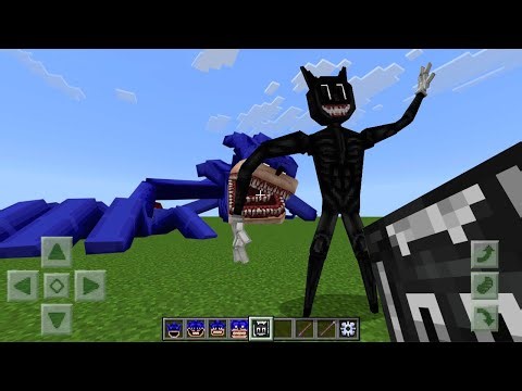 NEW Shin Sonic Tapes vs Cartoon Cat ADDON UPDATE in MINECRAFT PE