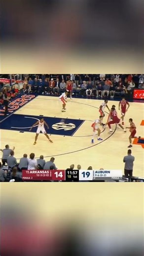 Arkansas vs Auburn: Intense Basketball Game! Free Throws & Fouls! #shorts