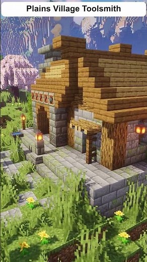 Minecraft Plains Village Toolsmith | Rustic Artisan Inspiration #shorts