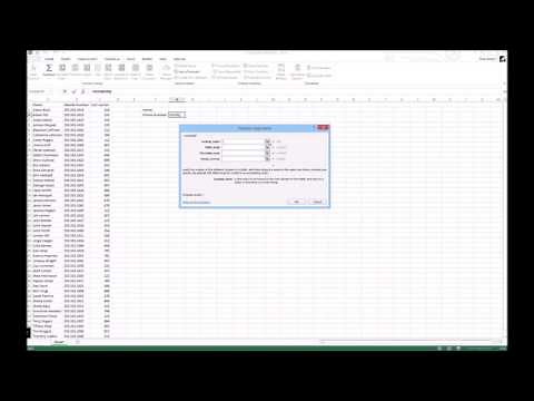 Using vLookup and Dropdown Lists in Excel to Make a Simple Phone Directory
