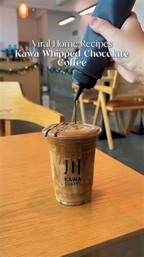 How to make Kawa Whipped Chocolate Coffee☕️ Step 1: Add in 6g of...