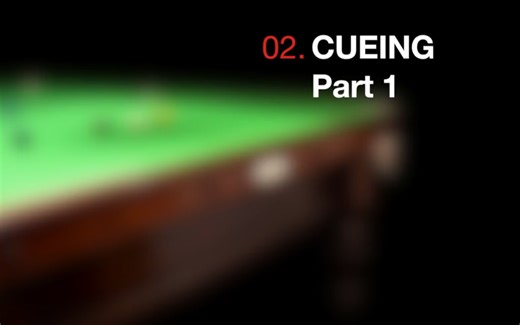 Barry Stark斯诺克教学 02. 运杆(第一部分)：Cueing Part 1