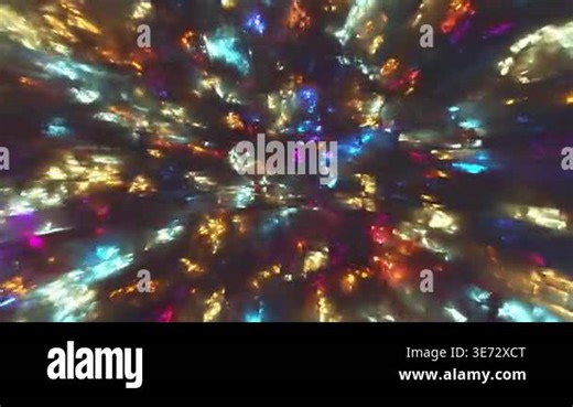 Abstract Light Vortex Background Loop with Bright Colorful Particles Stock Video Footage - Alamy