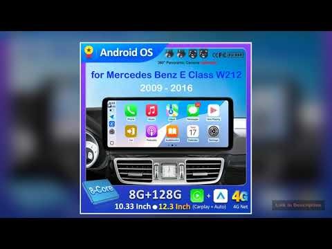 Car Radio Multimedia Player for Mercedes Benz E Class W212 2009 2016 QLED Screen 4G Android 16