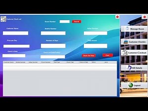 #13 How to Design Customer Check-Out Page for Hotel Management System Project in Java NetBenas