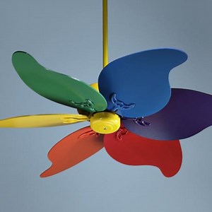 Multi colored ceiling fan for the style of your rooms - Warisan Lighting