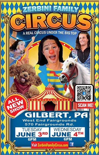 3.1K views · 48 reactions | The circus is coming to town, and you won’t want to miss out on this fun-filled event for the whole family! Get your tickets at our website Zerbinifamilycircus.com #circus #gilbertpa #zerbinifamilycircus #FamilyEntertainment | Zerbini family Circus | Facebook