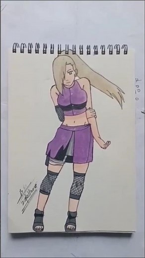 “A queen who fights with mind and soul 👑”|| Ino yamanaka drawing||Day-4 to draw 30 anime girl.