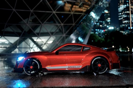 雨夜都能玩RC？我还要爽跑！| FSR飞神巅峰之作，野马GT平跑高速RC遥控车