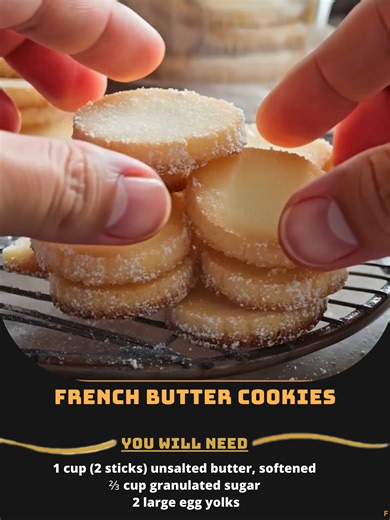34K views · 169 reactions | French  Butter Cookies Dive into the elegance of French baking with these luscious French Butter Cookies ✨ Each bite is a blend of rich, buttery goodness that melts in your mouth. Perfect alongside your afternoon coffee! Ingredients: ½ cup butter, softened to room temperature ½ cup powdered sugar, sifted ..... Full Recipe in Coʍmеոτ   | Recipe Exchange | Facebook