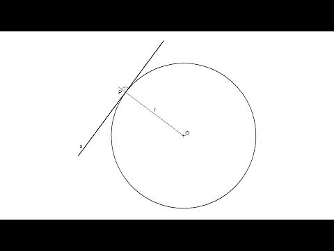 How to draw a tangent at a point on the circle