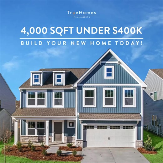 Build a luxurious 4,000 sq.ft. home for less than $400k with True Homes! 🏡🧡 | True Homes USA