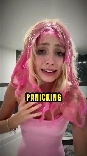 She Can't Remove the Slime From Her Hair...