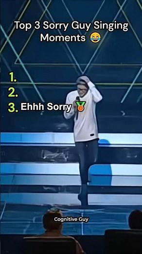 Top 3 Funniest Sorry Guy Singing Moments 😭 #ytshorts