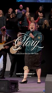 GLORY | Christmas at Calvary — A concert to declare His Glory ✨ Join us on Sunday, December 17th for our annual Christmas concert! This year we will have two opportunities — 9:30 & 11:30am. This is one of our favorite events of the year & we can’t wait to spend it with you 🖤 | Calvary Tabernacle