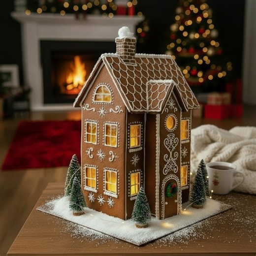 Gingerbread Villa - Large Gingerbread House Template - Etsy Canada