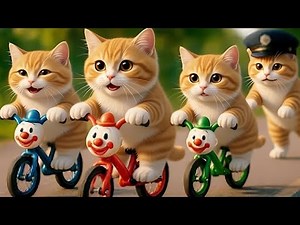 Mama Cat Trims Fur on the Farm and Makes Tiger Hat For Kittens At Home🐾🎩🐯