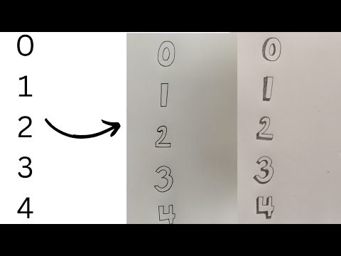 #How to draw 3D Numbers 🔢 very easy #3d drawing