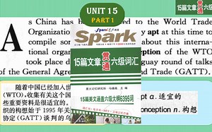 15篇文章贯通六级词汇Unit15 Part1(1)