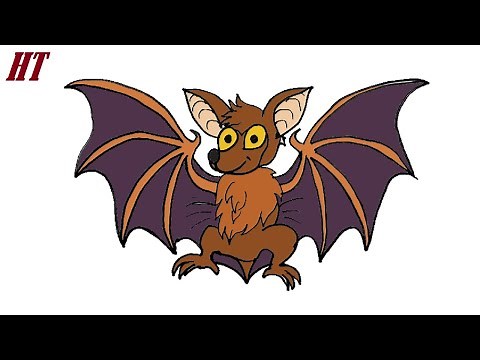 How to Draw a Fruit Bat Easy