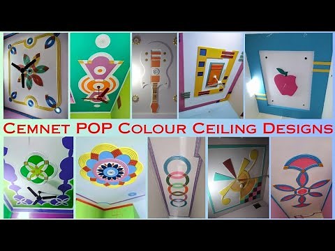 Cement POP Colour Ceiling Design | Latest pop ceiling design | Modern POP Color Ceiling Designs