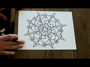 How to draw a Mandala freehand