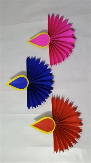 Paper Diya Making | Diya Decoration | Diwali Decoration #shorts #shortvideo #diwalicrafts