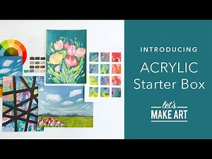 NEW Acrylic Starter Box at Let's Make Art | Acrylic Painting for Beginners with Lori George