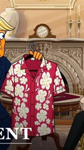 Trump’s Crazy Shirt Shocked Putin 😂 | Cartoon Presidents#Trump#Putin#CartoonPresidents#FunnyCartoon