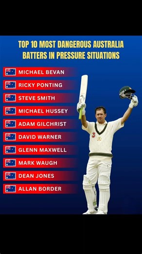 The Ultimate Clutch Kings! 🇦🇺❄️ From Michael Bevan’s legendary finishes to Ricky Ponting’s big-game