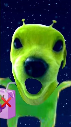 alien dog coughing