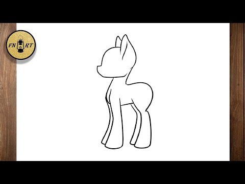 How to draw a my little pony body easy step by step for beginners