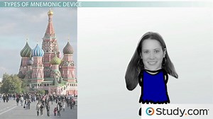 Improving Retrieval of Memories: Mnemonic Devices - Video | Study.com