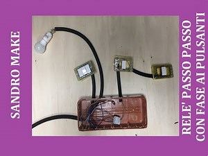 rele passo passo schema collegamento