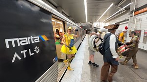 3.5K views · 83 reactions | SEE MARTA’s renewed focus on Service, Experience, and Expansion, or SEE. A Stormtrooper, an Elf, and an Alien board a MARTA train… Great to SEE everyone on MARTA for Dragon Con this Labor Day weekend! #SEEMARTA #DragonCon2023 | MARTA | Facebook