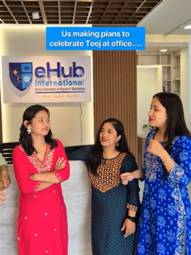 Teej expectation Vs reality here at eHub International. 😭 #ehubinternationalkathmandu #teejspecial #officehumor #workload #expectationvsreality